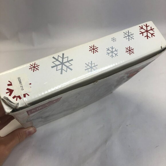 Mikasa Crystal Celebrations Carolers Sweet Dish New in Box - Picture 4 of 9